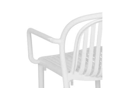 Chaise de jardin avec accoudoirs - ALIA BLANCO
