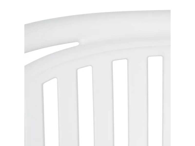 Silla de jardín con brazos - ALIA BLANCO