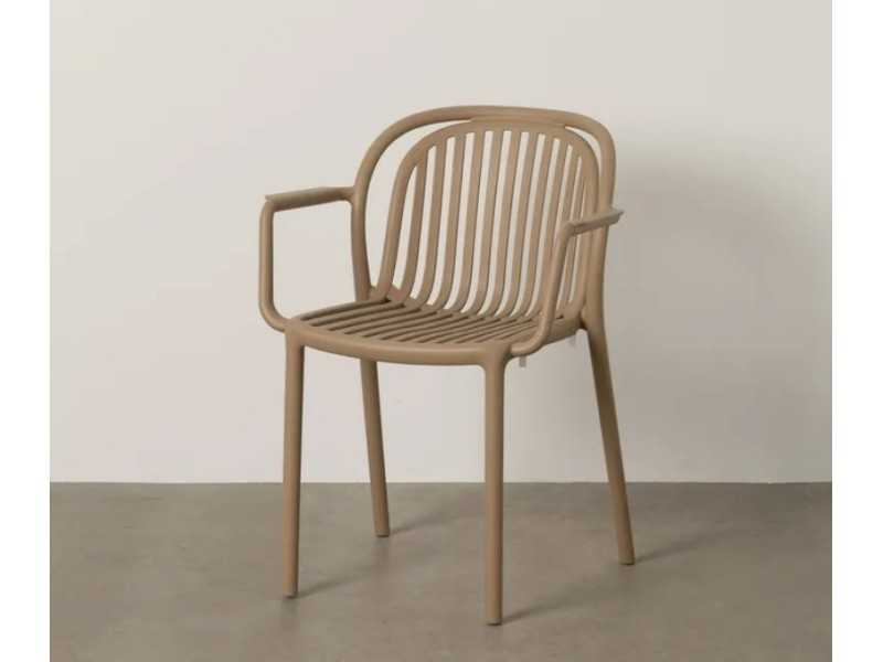 Garden chair with arms - ALIA BEIGE