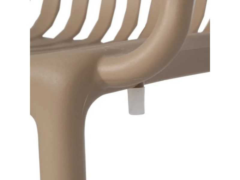 Chaise de jardin avec accoudoirs - ALIA BEIGE