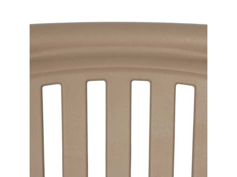 Chaise de jardin avec accoudoirs - ALIA BEIGE