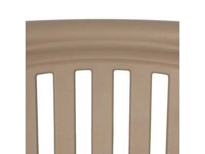 Chaise de jardin avec accoudoirs - ALIA BEIGE Chaise de jardin avec accoudoirs - ALIA BEIGE