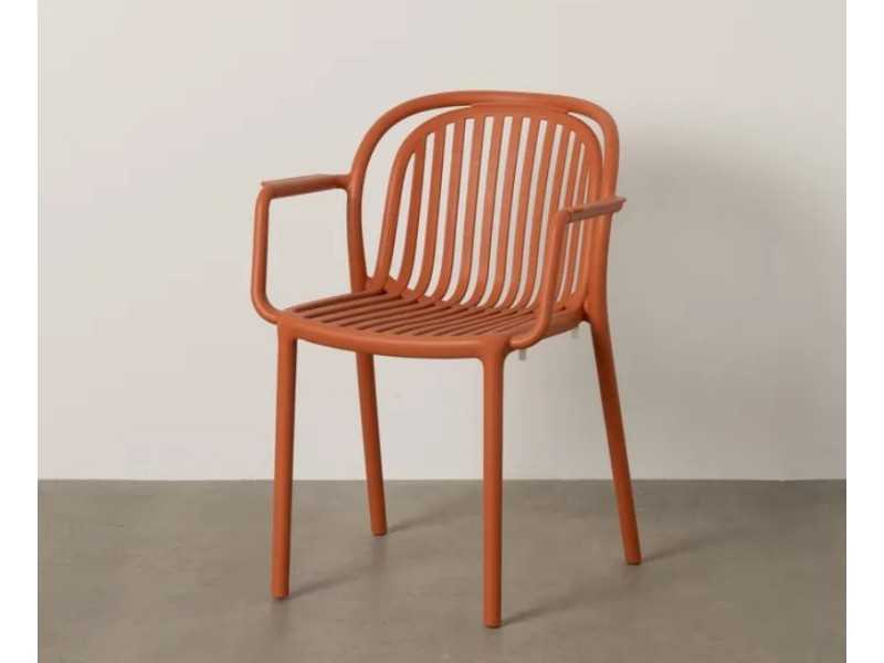 Garden chair with arms - ALIA TERRACOTA