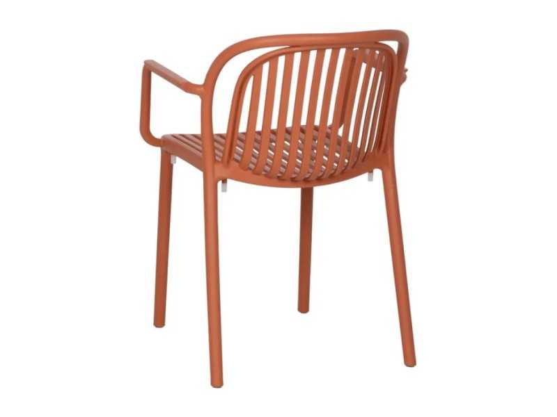 Chaise de jardin avec accoudoirs - ALIA TERRACOTA