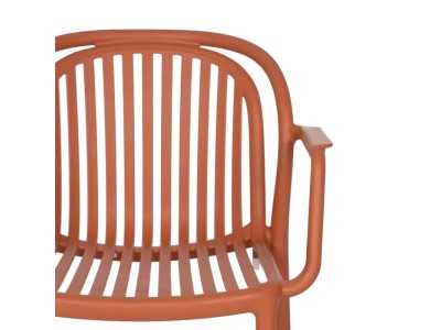 Chaise de jardin avec accoudoirs - ALIA TERRACOTA Chaise de jardin avec accoudoirs - ALIA TERRACOTA
