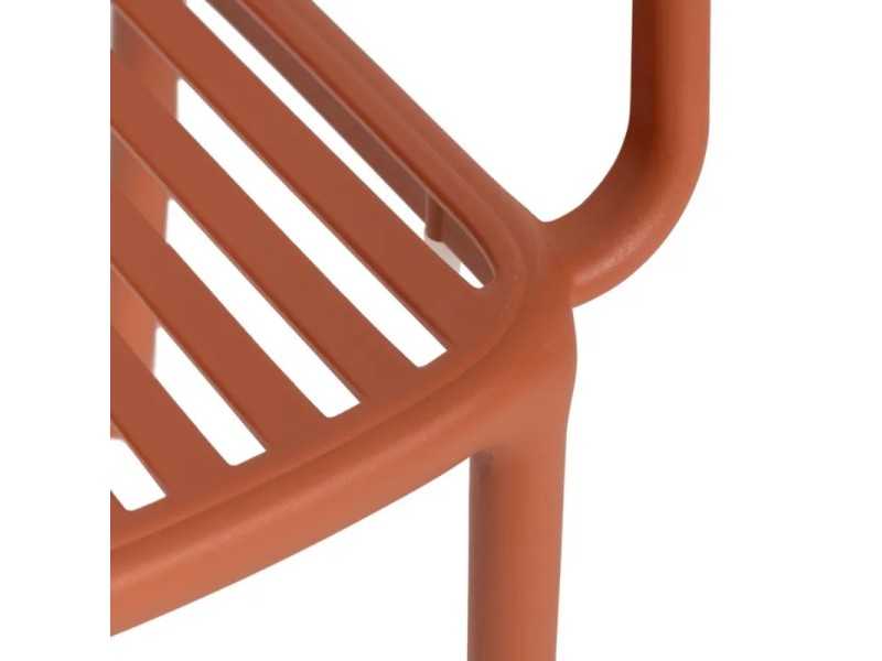 Chaise de jardin avec accoudoirs - ALIA TERRACOTA