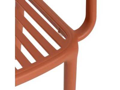 Chaise de jardin avec accoudoirs - ALIA TERRACOTA Chaise de jardin avec accoudoirs - ALIA TERRACOTA