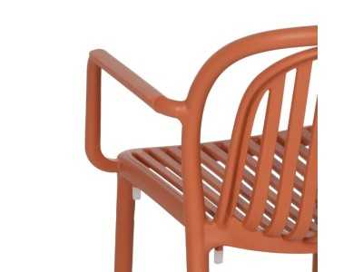 Chaise de jardin avec accoudoirs - ALIA TERRACOTA Chaise de jardin avec accoudoirs - ALIA TERRACOTA