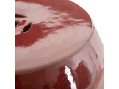 Ceramic garden stool - HUAN ROJO