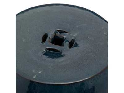 Taburete cerámico de jardín - HUAN AZUL