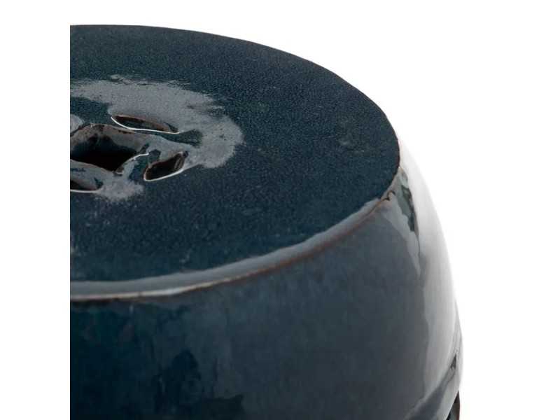 Ceramic garden stool - HUAN AZUL