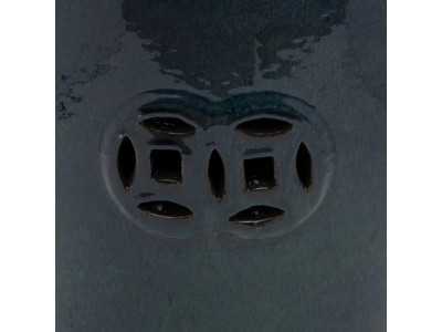 Taburete cerámico de jardín - HUAN AZUL