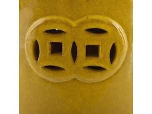 Ceramic garden stool - HUAN AMARILLO 2