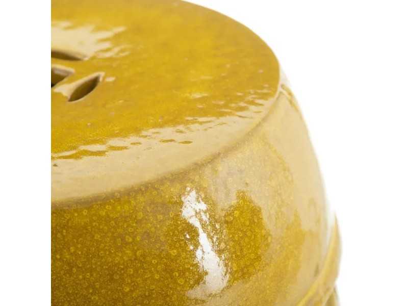 Tabouret de jardin en céramique - HUAN AMARILLO