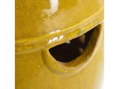 Ceramic garden stool - HUAN AMARILLO