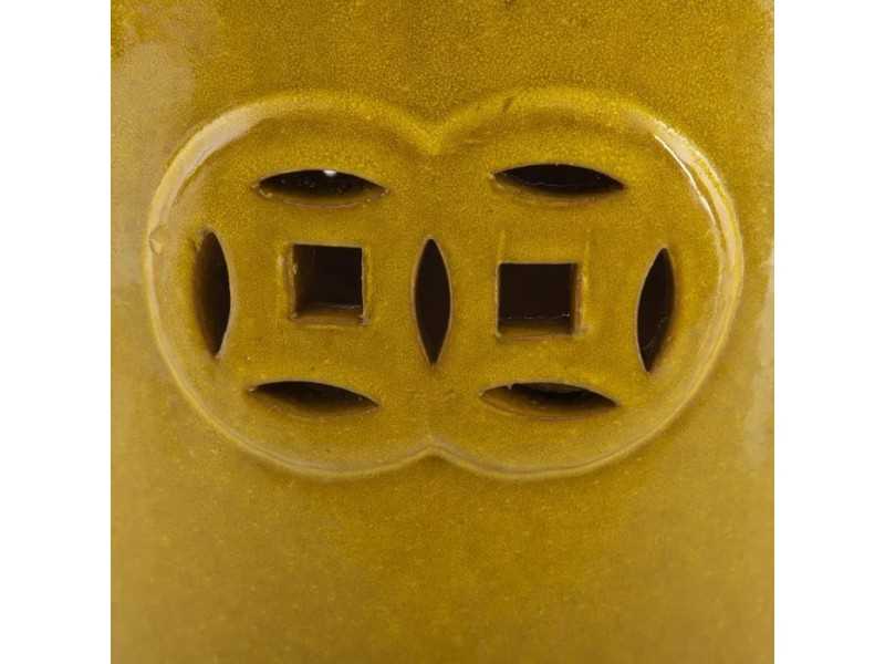 Ceramic garden stool - HUAN AMARILLO