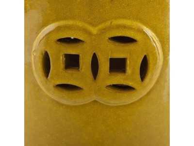 Ceramic garden stool - HUAN AMARILLO