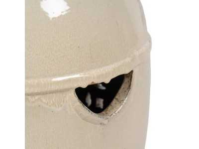 Ceramic garden stool - HUAN CREMA