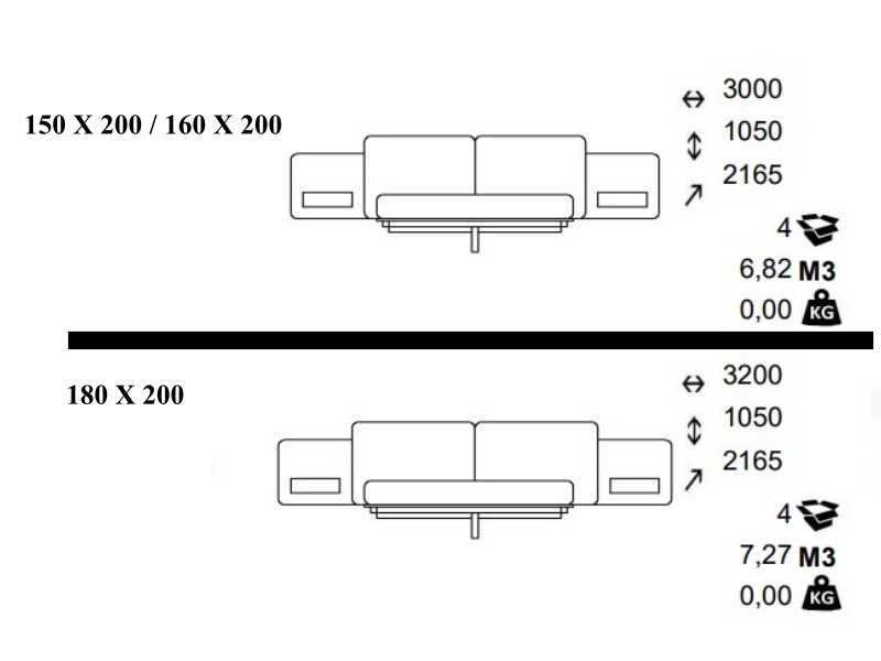 Lit complet tapissé avec sommier en acier et 2 tables de nuit - AUDE XL