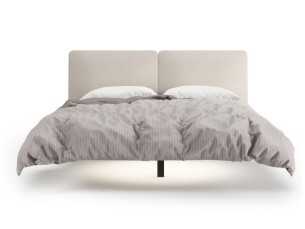 Cama completa tapizada con base volada - AUDE 2