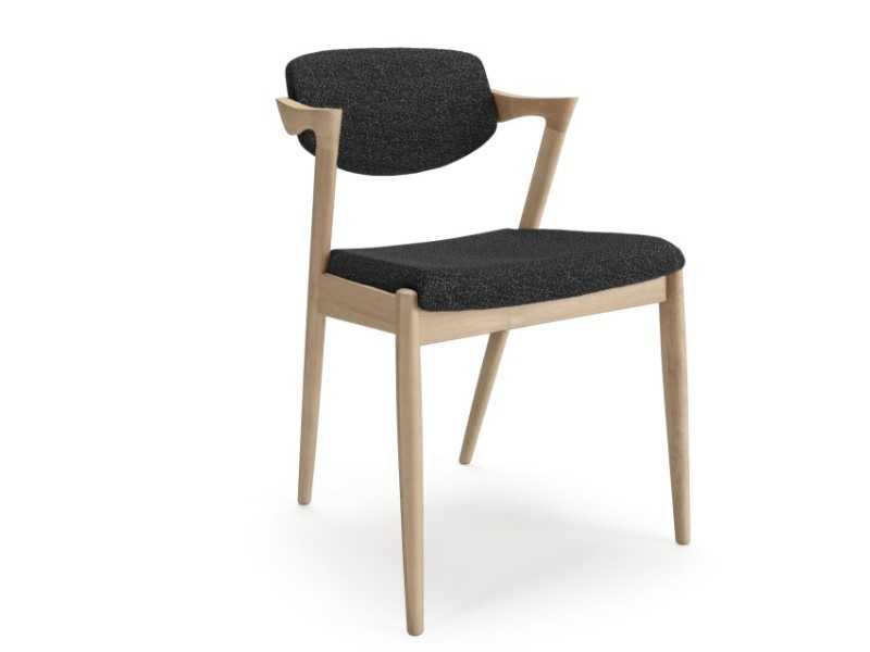 Upholstered designer chair - AUDE 1