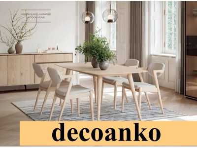Table à manger extensible en bois de chêne - AUDE BOIS