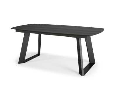 Table à manger extensible en bois de chêne et pieds en acier - AUDE ACIER