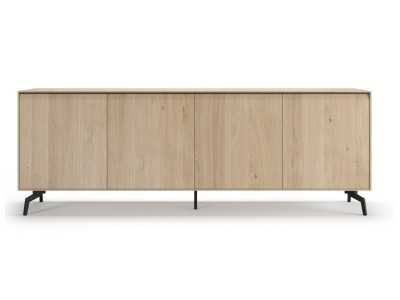 Design sideboard in oak wood with steel bases - AUDE Design sideboard in oak wood with steel bases - AUDE