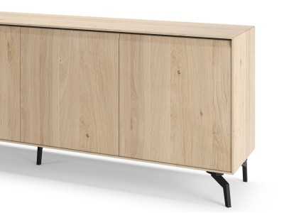 Design sideboard in oak wood with steel bases - AUDE Design sideboard in oak wood with steel bases - AUDE