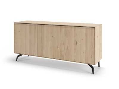 Design sideboard in oak wood with steel bases - AUDE Design sideboard in oak wood with steel bases - AUDE