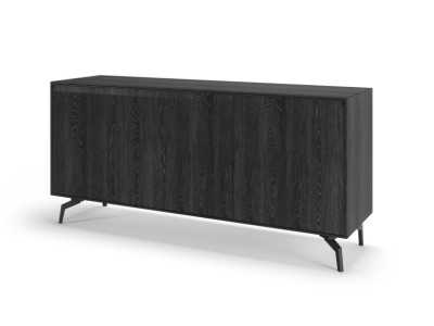 Design sideboard in oak wood with steel bases - AUDE Design sideboard in oak wood with steel bases - AUDE