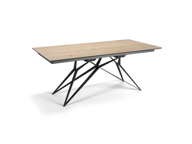 Mesa extensible con base en acero - ALDO