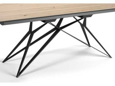 Mesa extensible con base en acero - ALDO