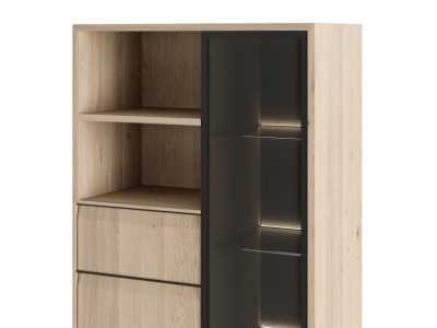 Design display case in oak - AUDE