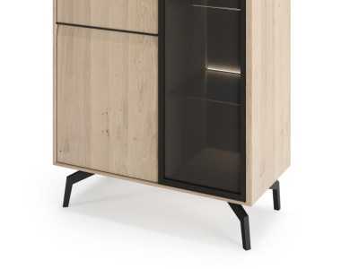 Design display case in oak - AUDE