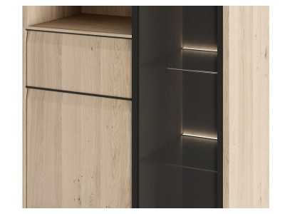 Design display case in oak - AUDE