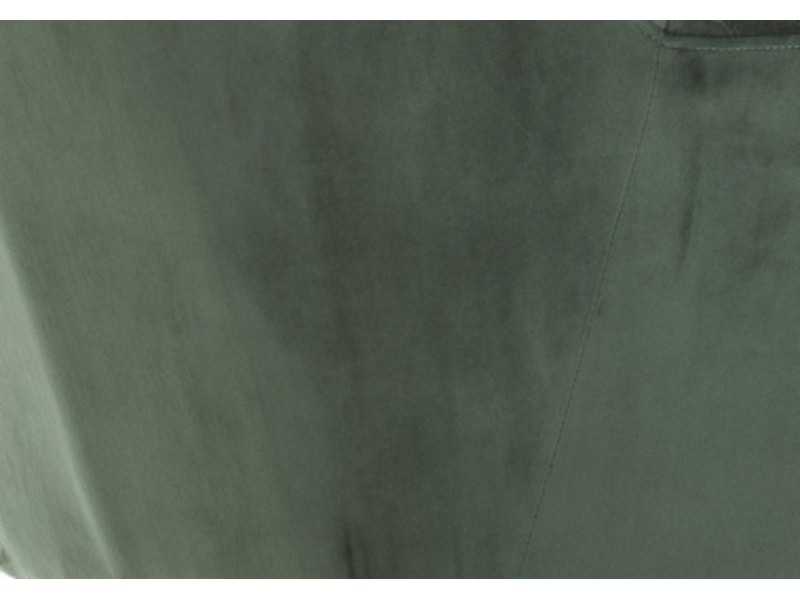 Sillón de diseño tapizado en terciopelo verde - AALST VERDE