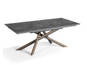 Extendable rectangular table with ceramic top - LYON RECTANGULAR 2