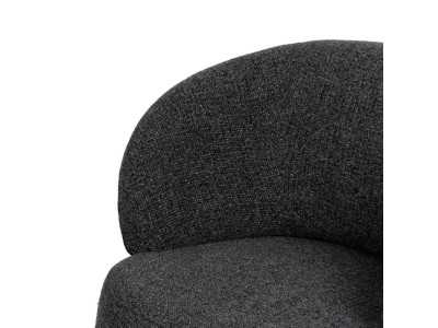 Upholstered armchair with lacquered steel structure - ALFA A