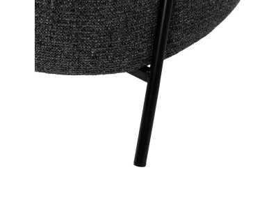 Upholstered armchair with lacquered steel structure - ALFA A