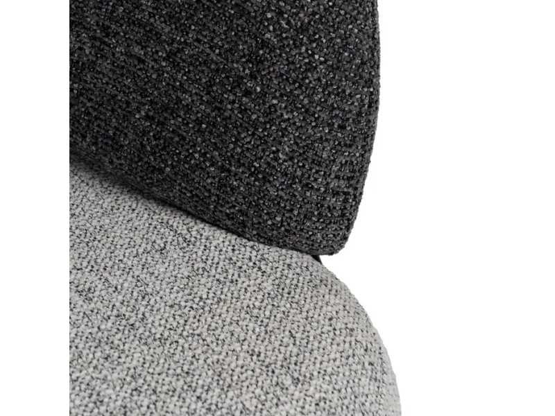 Fauteuil tapissé avec structure en acier laqué - ALFA B