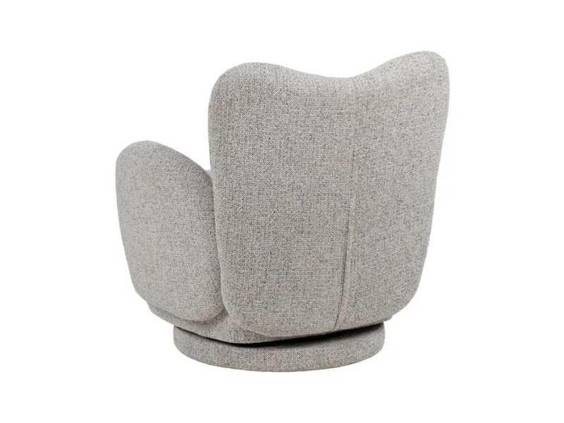 Vintage design upholstered swivel armchair - ABACO 2