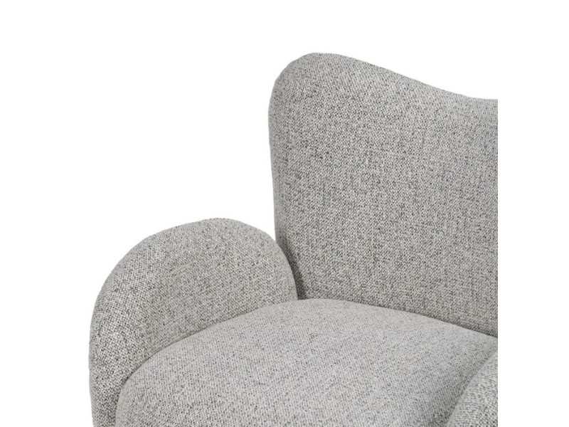 Sillón giratorio tapizado de diseño vintage - ABACO 2