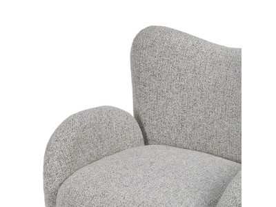 Sillón giratorio tapizado de diseño vintage - ABACO 2