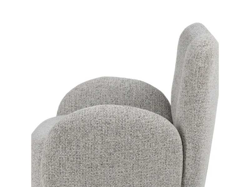 Fauteuil pivotant tapissé design vintage - ABACO 2