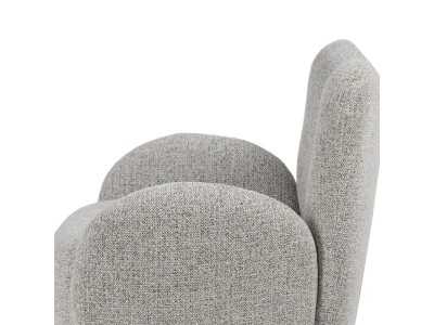 Sillón giratorio tapizado de diseño vintage - ABACO 2
