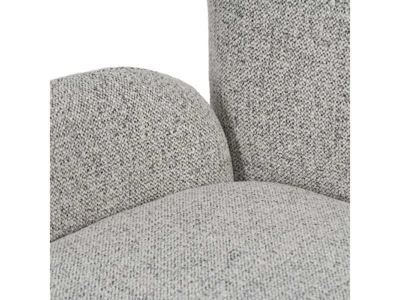 Fauteuil pivotant tapissé design vintage - ABACO 2