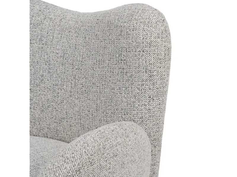 Sillón giratorio tapizado de diseño vintage - ABACO 2