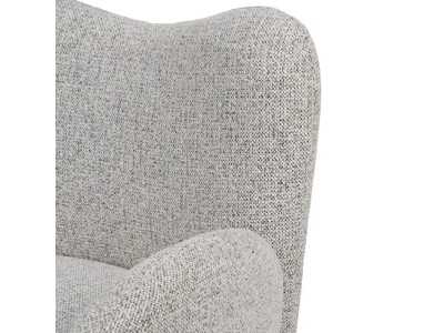 Sillón giratorio tapizado de diseño vintage - ABACO 2