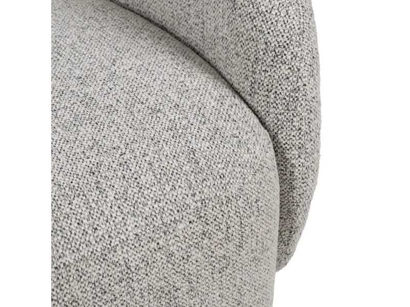 Fauteuil pivotant tapissé design vintage - ABACO 2